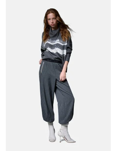 Liu Jo Jacquard Wool-Blend Sweater