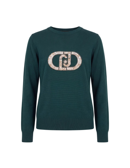 Maglia Con Logo Monogram Liu Jo