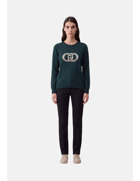 Maglia Con Logo Monogram Liu Jo