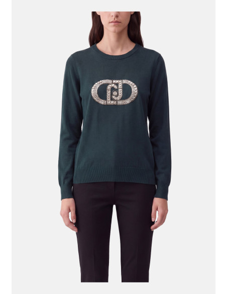 Pull avec logo monogramme Liu Jo