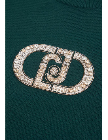 Maglia Con Logo Monogram Liu Jo