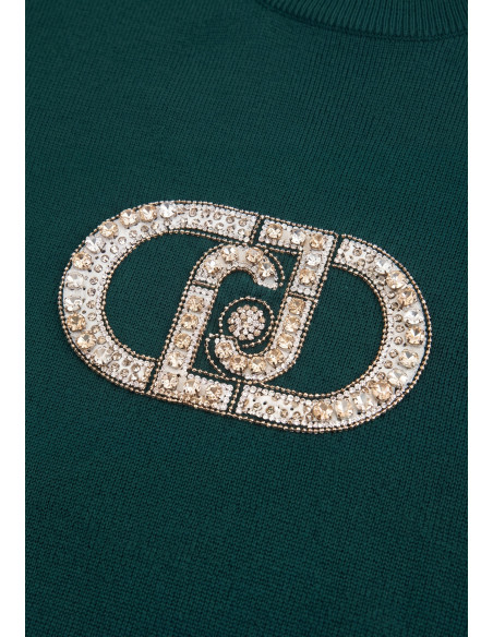 Maglia Con Logo Monogram Liu Jo