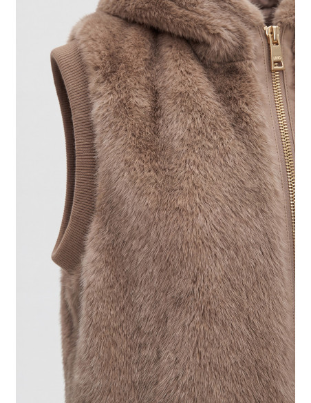 Liu Jo Sleeveless Teddy Coat - Vestiti Firmati Life Smiles