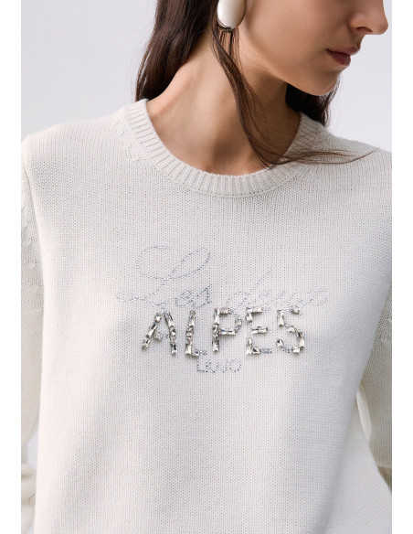 Pull avec détail bijou Liu Jo