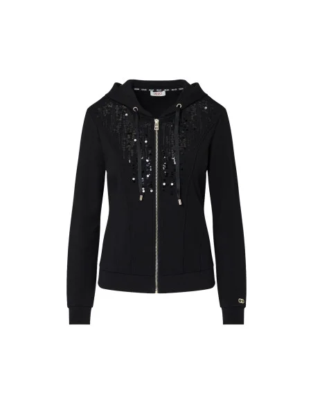 Felpa Con Cappuccio E Paillettes Liu Jo