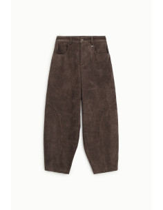 Dixie High-Waisted Ribbed Palazzo Trousers 2