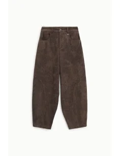 Pantalon palazzo à côtes, taille haute, modèle Dixie 2