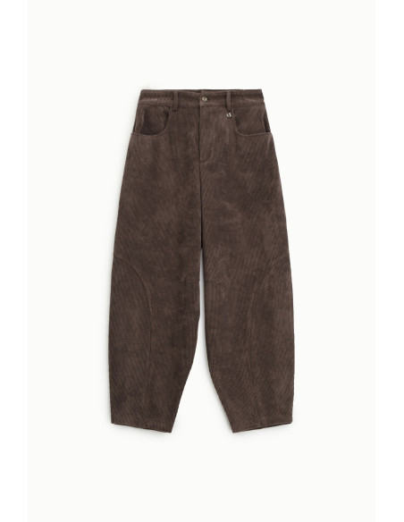 Pantaloni Palazzo A Costine Vita Alta Dixie