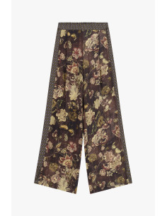 Dixie High-Waisted Floral Print Palazzo Trousers