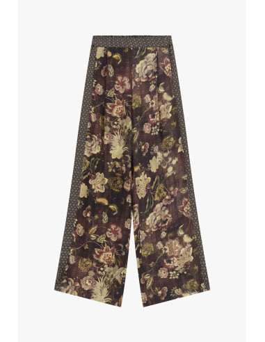 Dixie High-Waisted Floral Print Palazzo Trousers