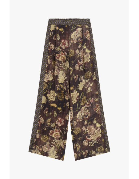Dixie High-Waisted Floral Print Palazzo Trousers