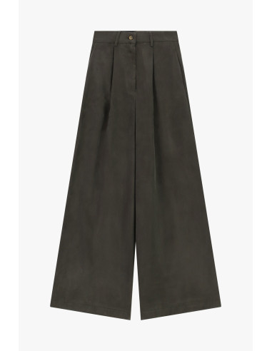 Pantaloni Palazzo A Vita Alta Con Pinces Dixie