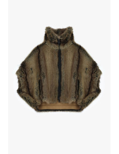 Veste d'extérieur en fausse fourrure avec col montant et fermeture éclair « Dixie » 2