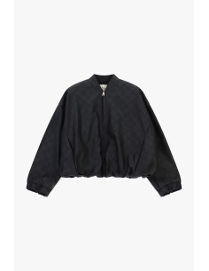 Bomber Trapuntato Con Zip E Orlo Elastico Dixie