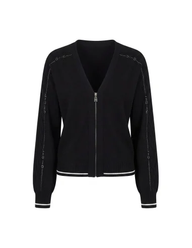 Maglia Aperta Con Strass Liu Jo