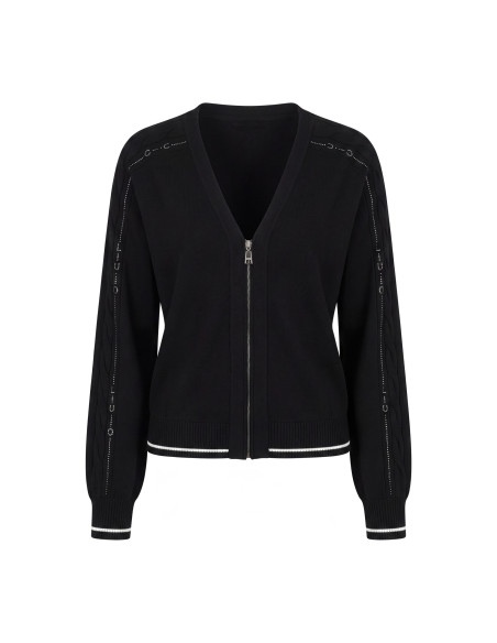 Maglia Aperta Con Strass Liu Jo
