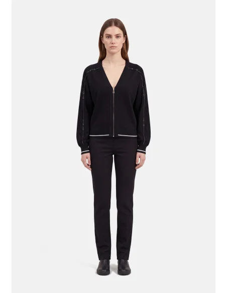 Maglia Aperta Con Strass Liu Jo