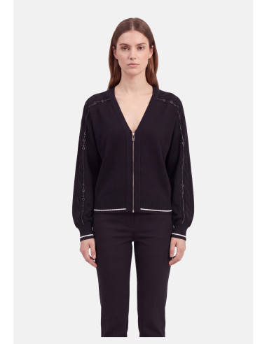 Maglia Aperta Con Strass Liu Jo