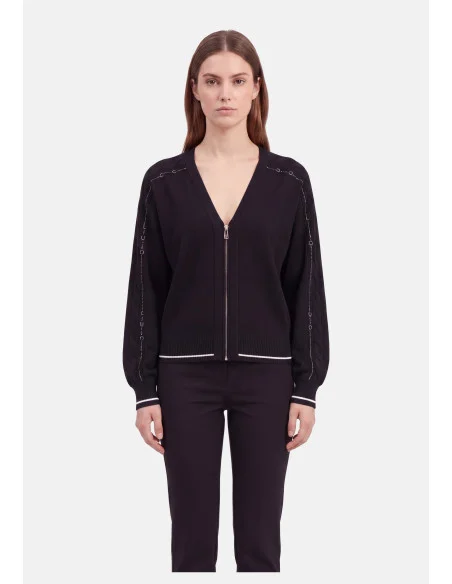 Open Sweater with Rhinestones Liu Jo