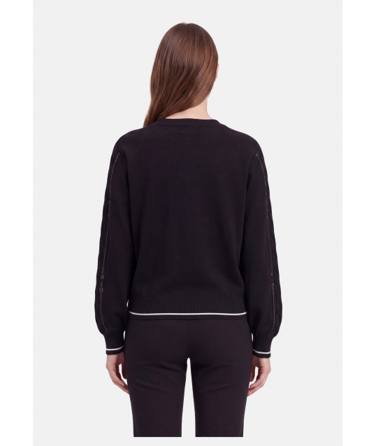 Liu Jo Openwork Top with Rhinestones
