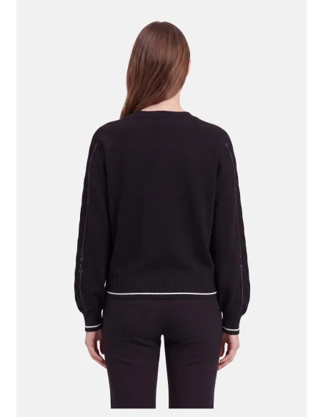 Open Sweater with Rhinestones Liu Jo