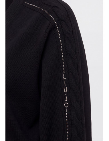 Maglia Aperta Con Strass Liu Jo