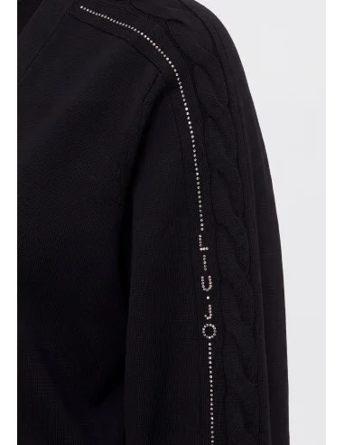 Maglia Aperta Con Strass Liu Jo
