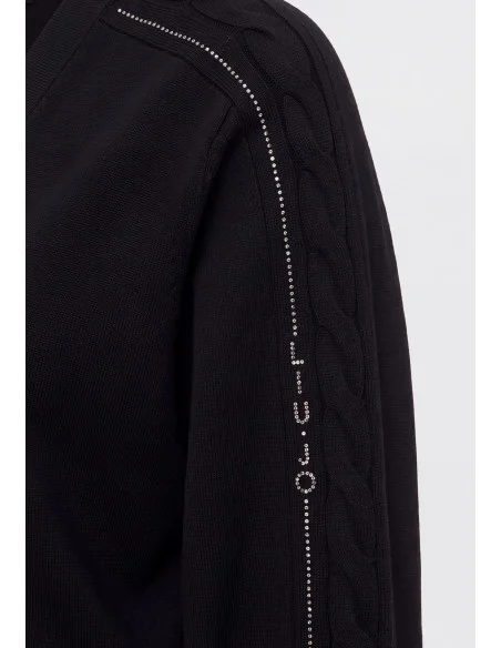 Open Sweater with Rhinestones Liu Jo