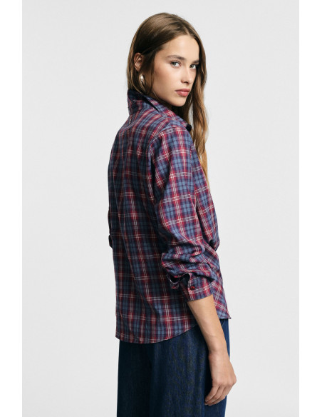 Camicia A Quadri Con Nodo Frontale E Maniche Lunghe Please
