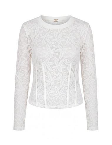 Maglia In Pizzo E Lurex Liu Jo