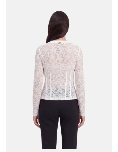 Liu Jo Lace and Lurex Top - Vestiti Firmati Life Smiles