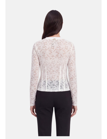 Liu Jo Lace and Lurex Top - Vestiti Firmati Life Smiles