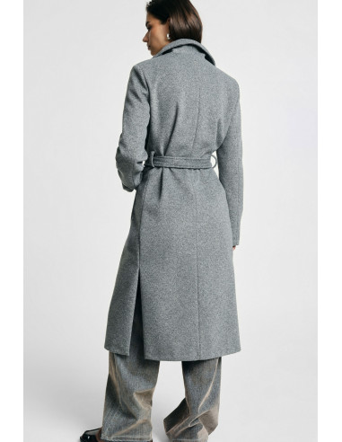 Cappotto Lungo Con Cintura E Tasche Ampie Please