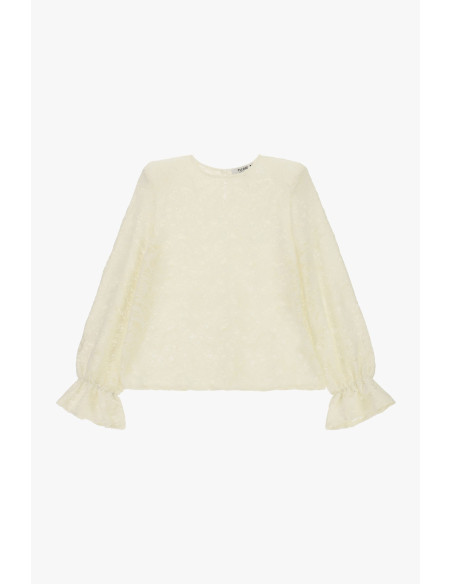 Maglione In Pizzo Con Maniche Balloon Please