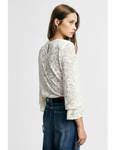 Maglione In Pizzo Con Maniche Balloon Please