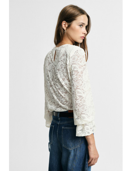 Maglione In Pizzo Con Maniche Balloon Please
