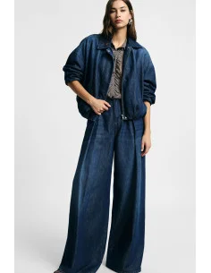 Jeans larges à pinces et taille haute Please