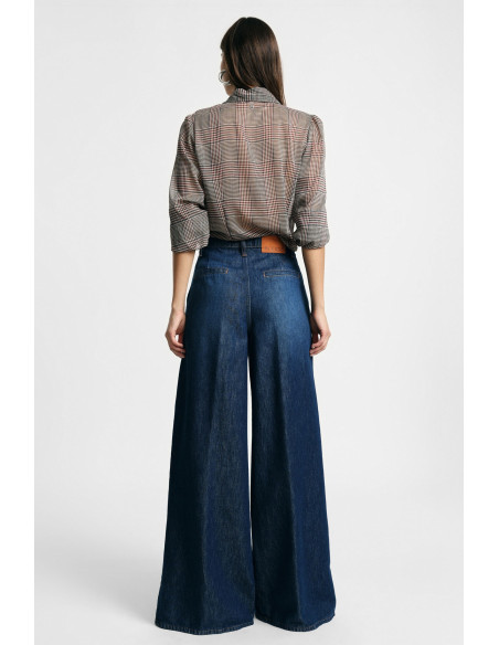Jeans larges à pinces et taille haute Please