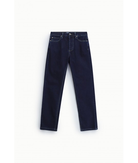 Jeans A Gamba Dritta Con Cuciture A Contrasto Please