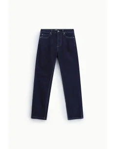 Straight-Leg Jeans with Contrast Stitching Please 2