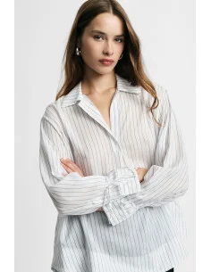 Chemise à rayures coupe regular avec poignets réglables Please