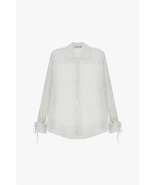 Regular-fit striped shirt with adjustable cuffs – Please