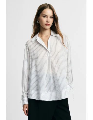 Camicia Regular-Fit A Righe Con Polsini Regolabili Please