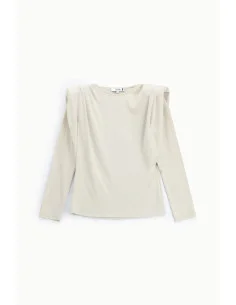 Pull à col rond avec épaules structurées Please 2