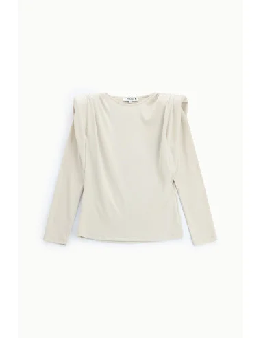 Crew-Neck Sweater with Structured Shoulders Please