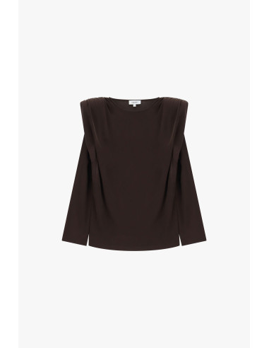 Pull à col rond avec épaules structurées Please - Vestiti Firmati L...