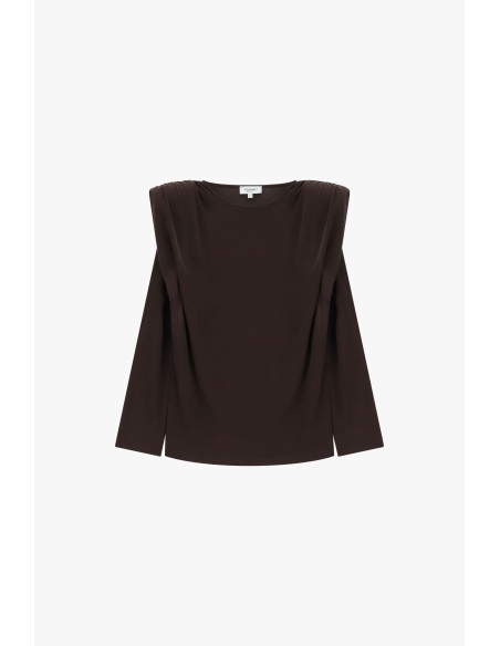 Pull à col rond avec épaules structurées Please - Vestiti Firmati L...