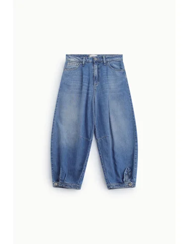 Jeans A Palloncino Con Pinces E Orlo Regolabile Please