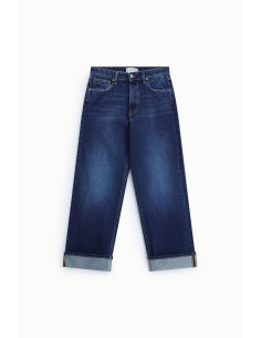 Jeans Ampi A Vita Alta Con Fondo Risvoltato Please 2