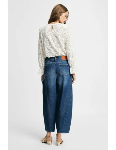 Balloon-Fit Jeans with Ankle Zips Please
